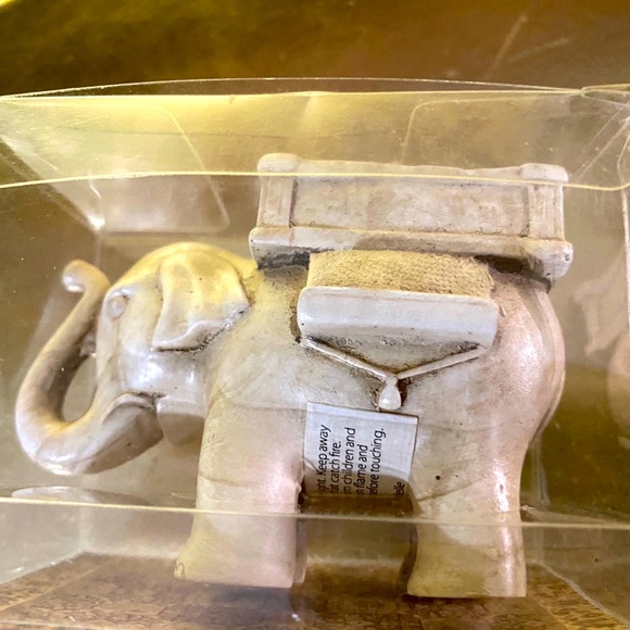 KATEASPEN LUCKY ELEPHANT TEALIGHT HOLDER VTG 2010 IN ORIGINAL PACKAGING 3” - Picture 2 of 7